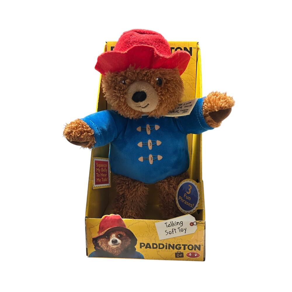 NEW 2017 Paddington Bear Talking Collectible 11" Toy
